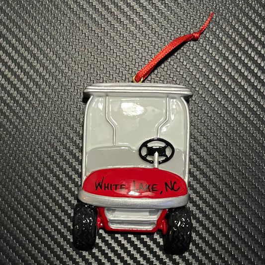 White Lake Ornament - Golf Cart