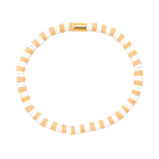 Pura Vida Seascape Vinyl Disc Bracelet - Sandlewood