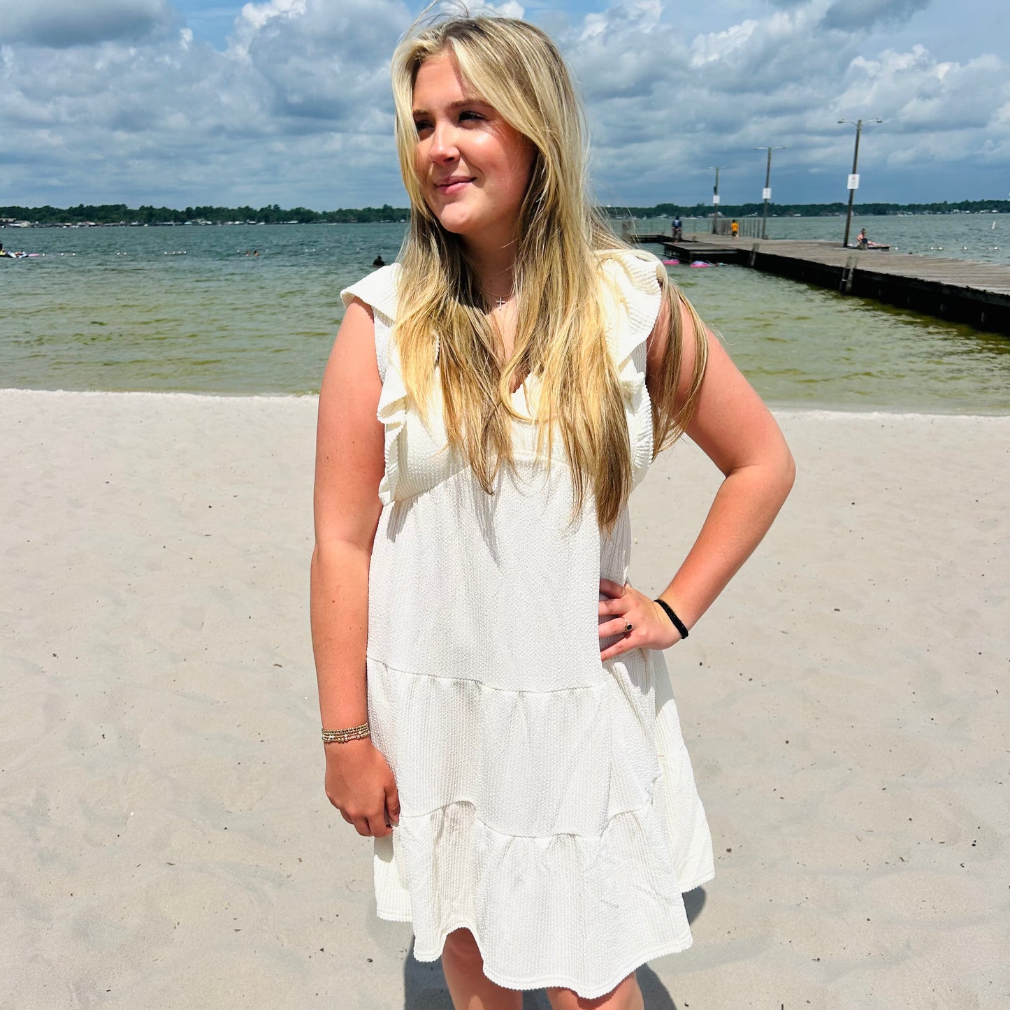 Simply Southern Knit Dress - Ivory