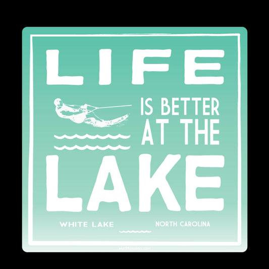 White Lake Sticker - Camp Town Water Skier