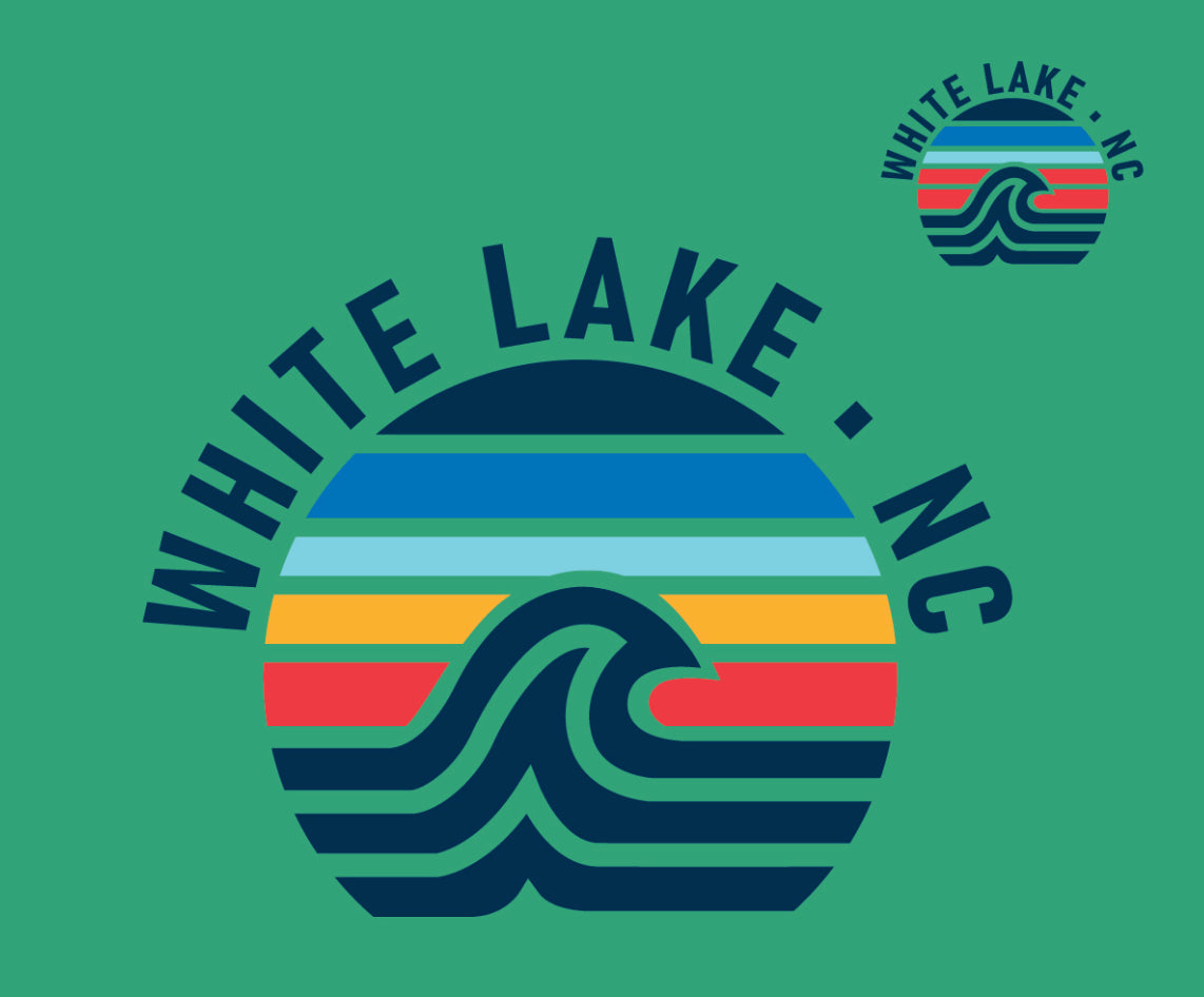 White Lake Pampers Waves Short Sleeve Tee Seafoam