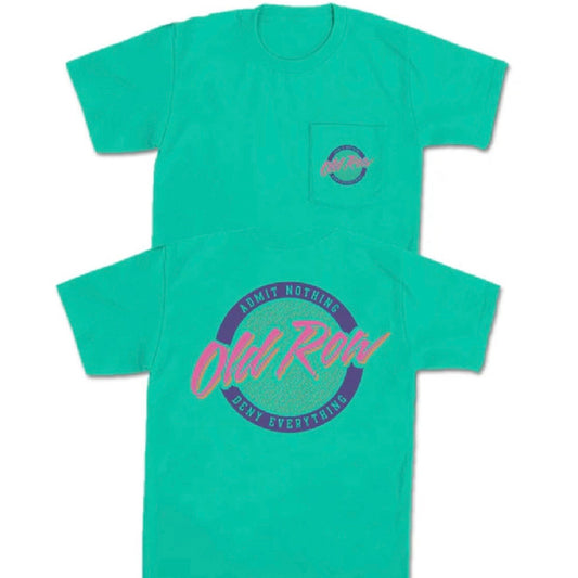 Old Row Circle Logo Pocket Tee - Island Green