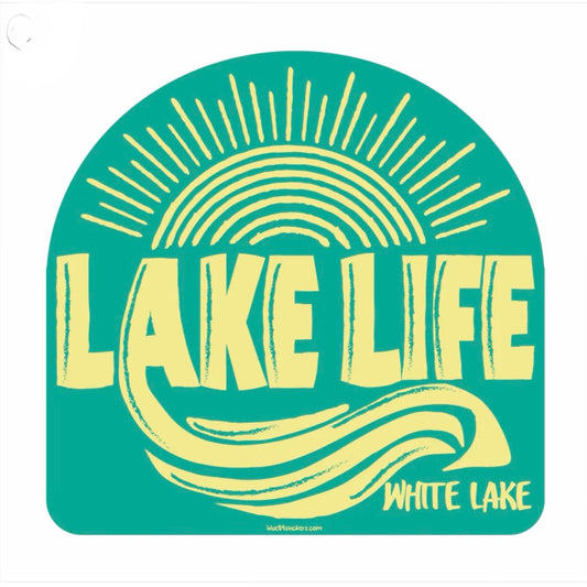 White Lake Sticker - Lake Life