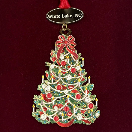Festive Tree White Lake Ornament