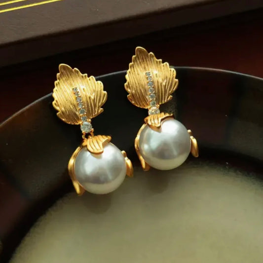 Vintage Pearl Drop Earrings