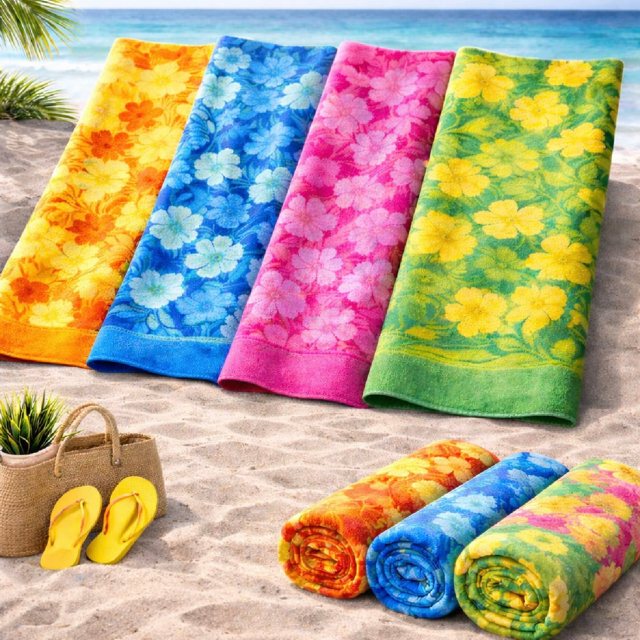 Kids Towel - Hibiscus