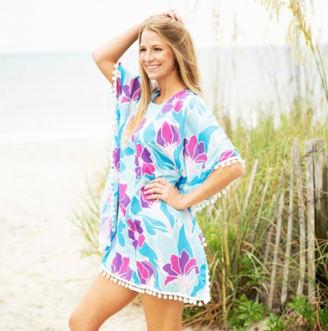 Get Lost Pom-Pom Cover Up