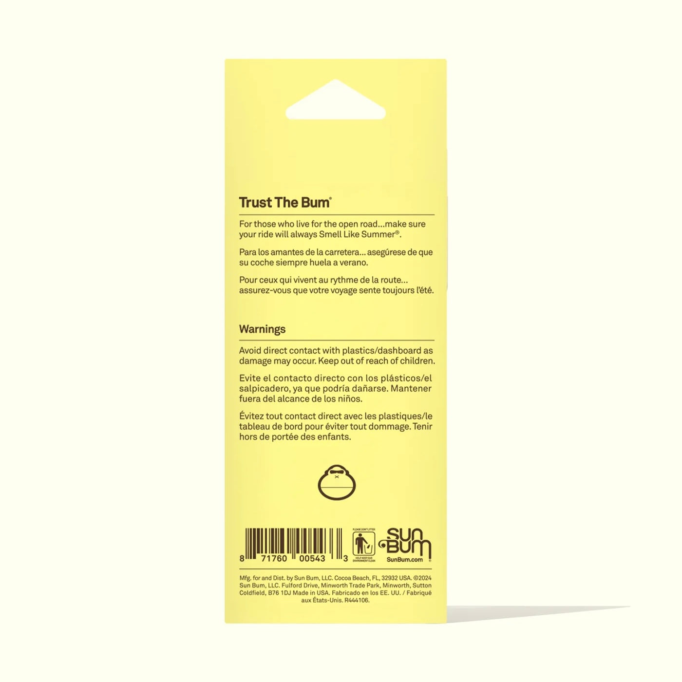Sun Bum Air Freshener- Original Scent