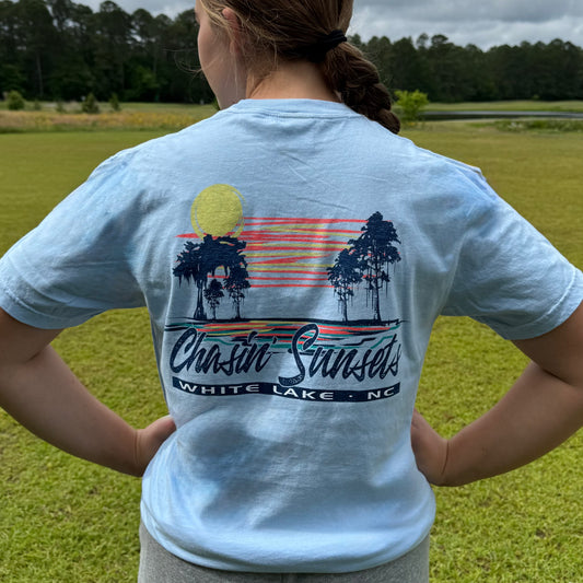 White Lake Tee - Chasin’ Sunsets Hydrangea