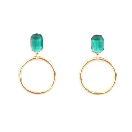 Peppy Emerald Earrings