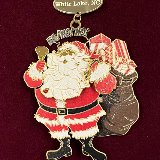 Visit From Santa White Lake Ornament