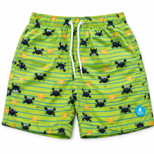 Boys Crab Print Board Shorts