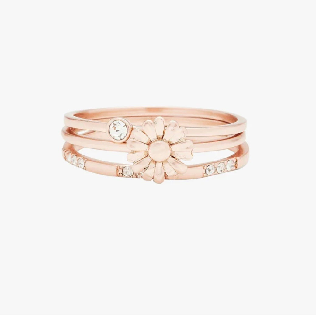 Pura Vida Daisy Pickin’ Ring Stack