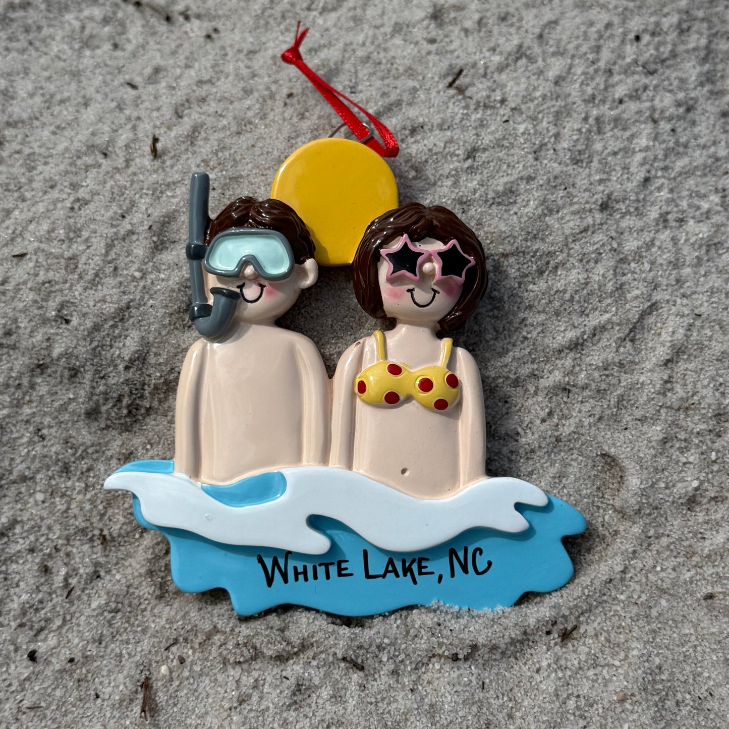 White Lake Ornament - At The Beach