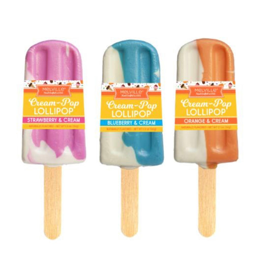 Cream-Pop Lollipops