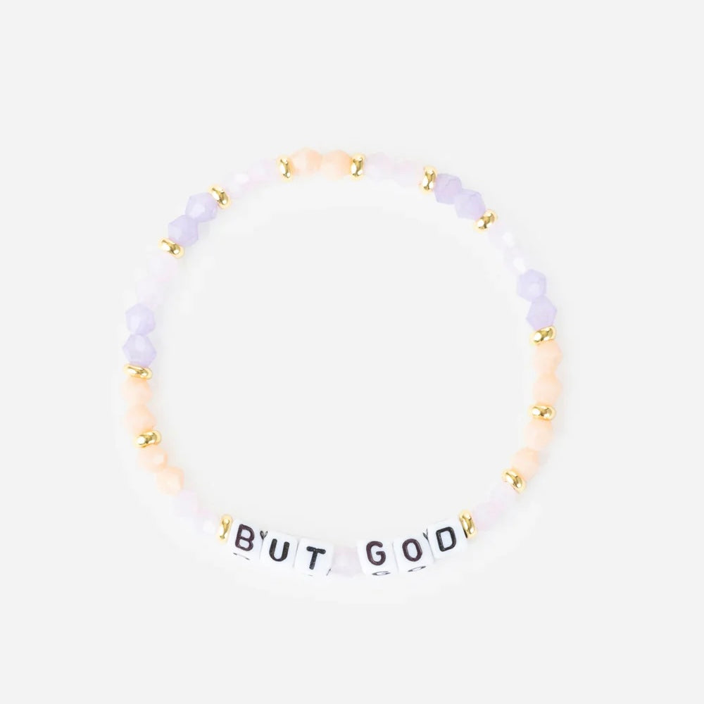 But God Letter Bracelet