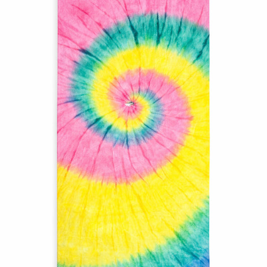 Kids Towel - Pink/Yellow Tie-Dye