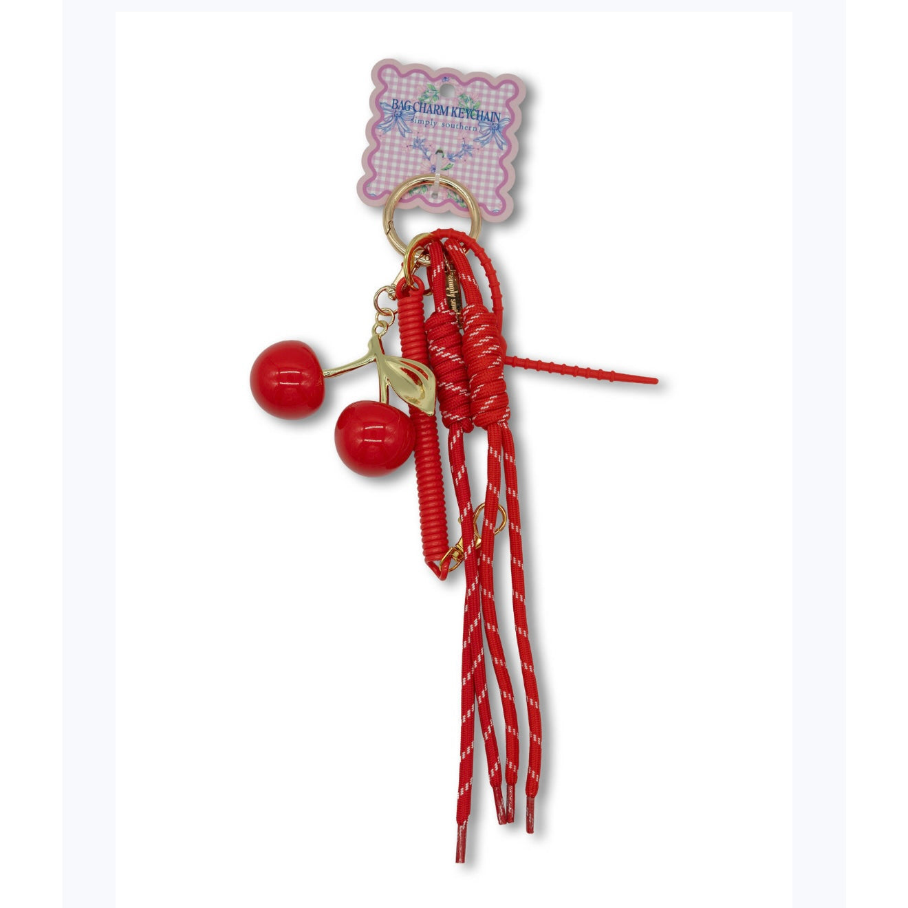 Simply Southern Bag Charm - Red Fruit