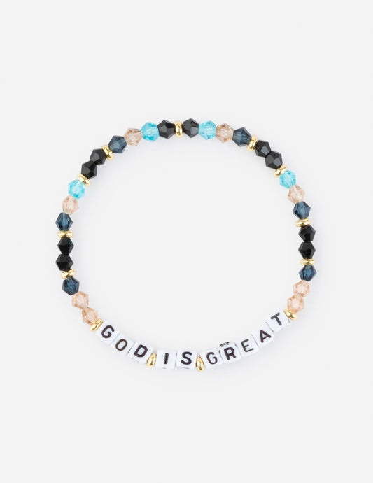 God Is Great Letter Bracelet