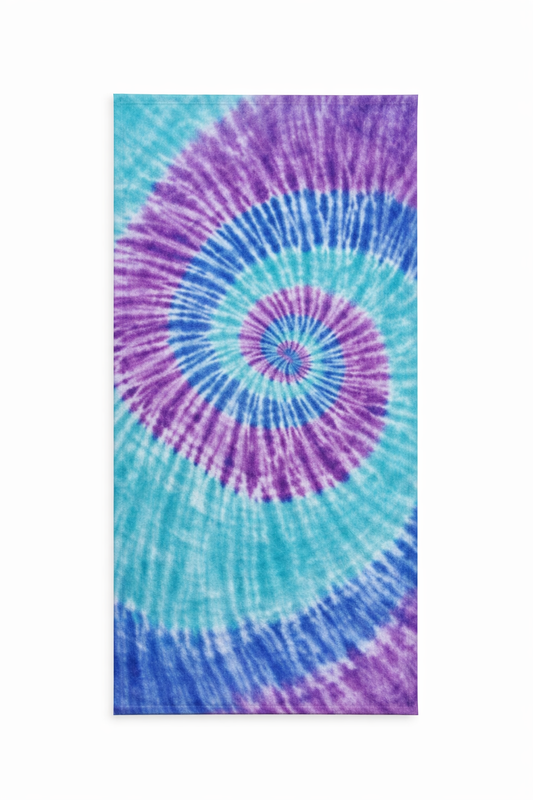 Kids Towel - Purple/Turquoise Tie-Dye