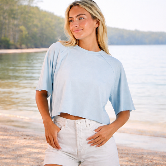 Simply Southern Washed Tee - Mist