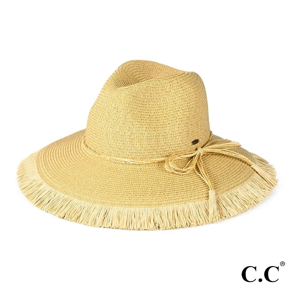 Panama Sun Hat with Fringe