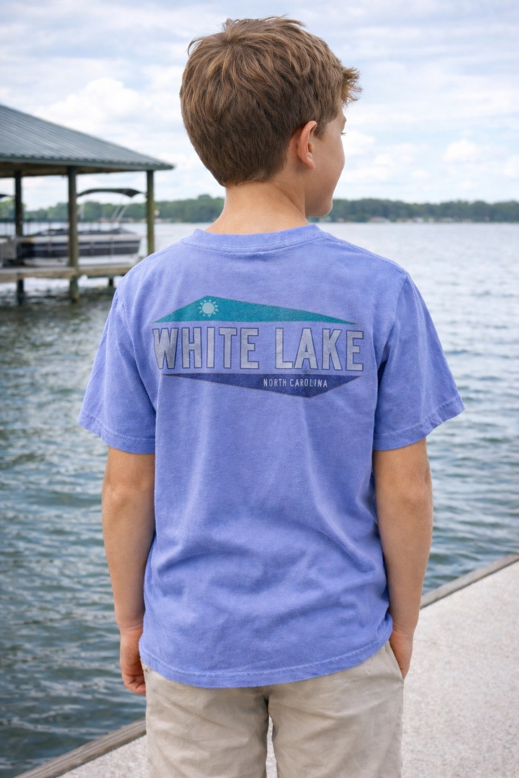 White Lake Tee Youth - Contraption Periwinkle Blue