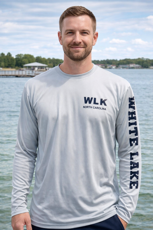 White Lake Long Sleeve Performance Tee - Grey