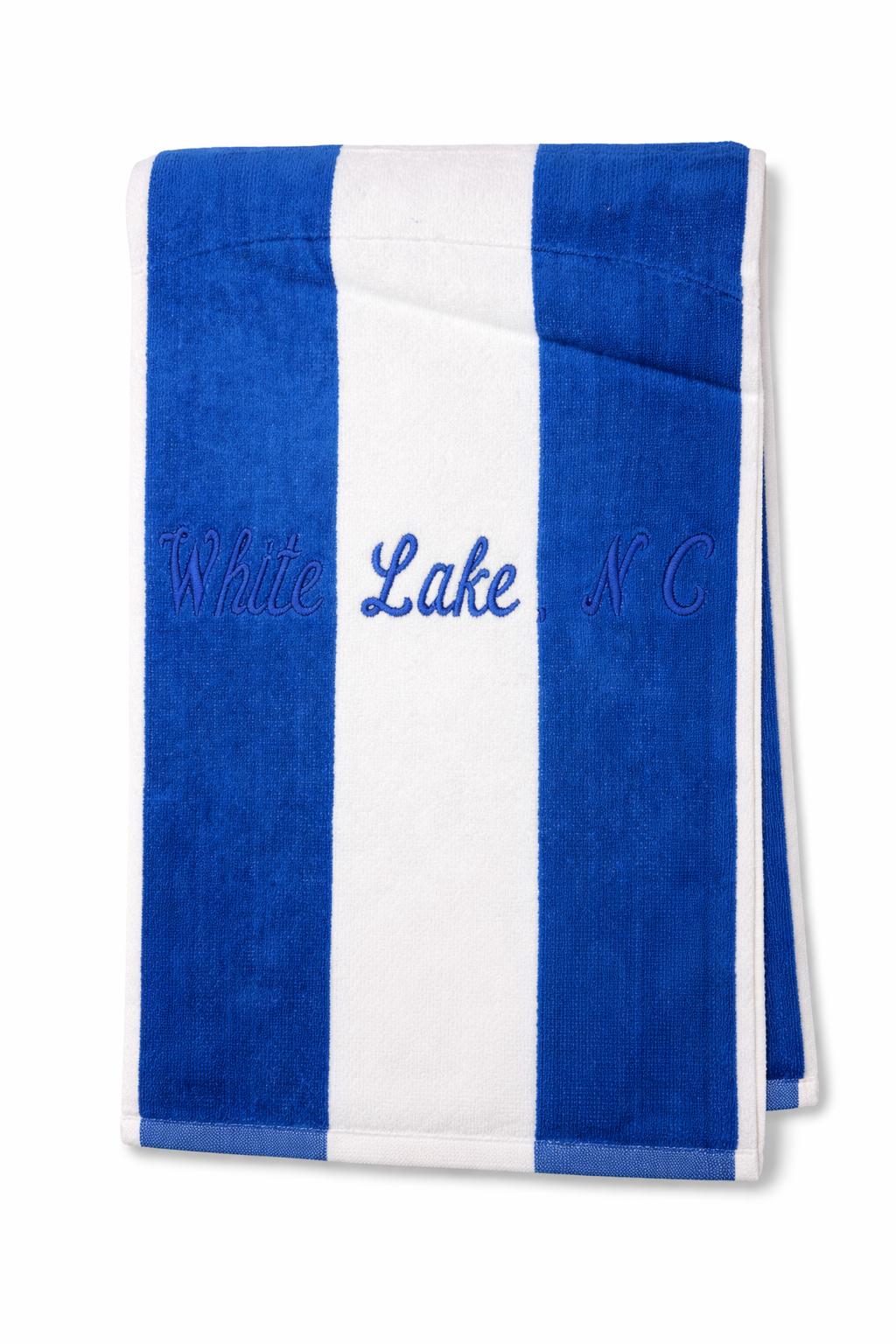 White Lake Towel- Cabana Stripe Blue