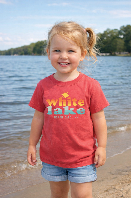White Lake Tee Toddler - TriFlo Papaya