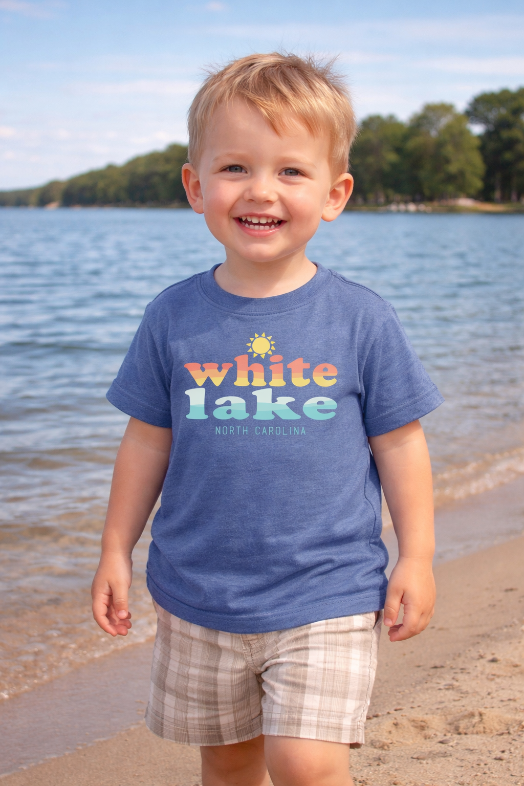 White Lake Tee Toddler - TriFlo Pacific Blue