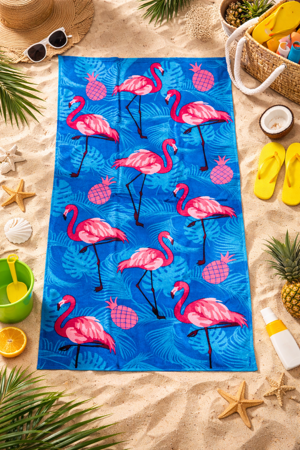 Kids Towel - Flamingo Pineapple