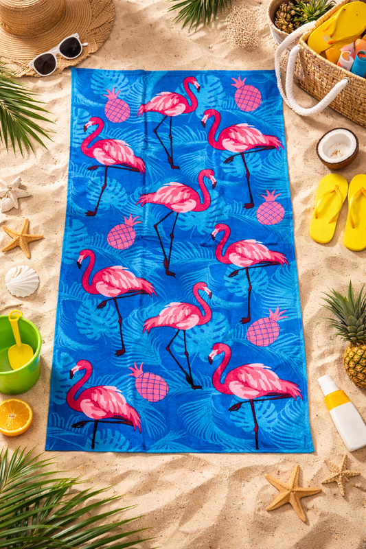 Kids Towel - Flamingo Pineapple