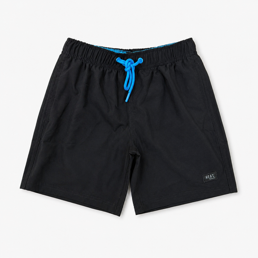 Boys Compression Board Shorts - Black