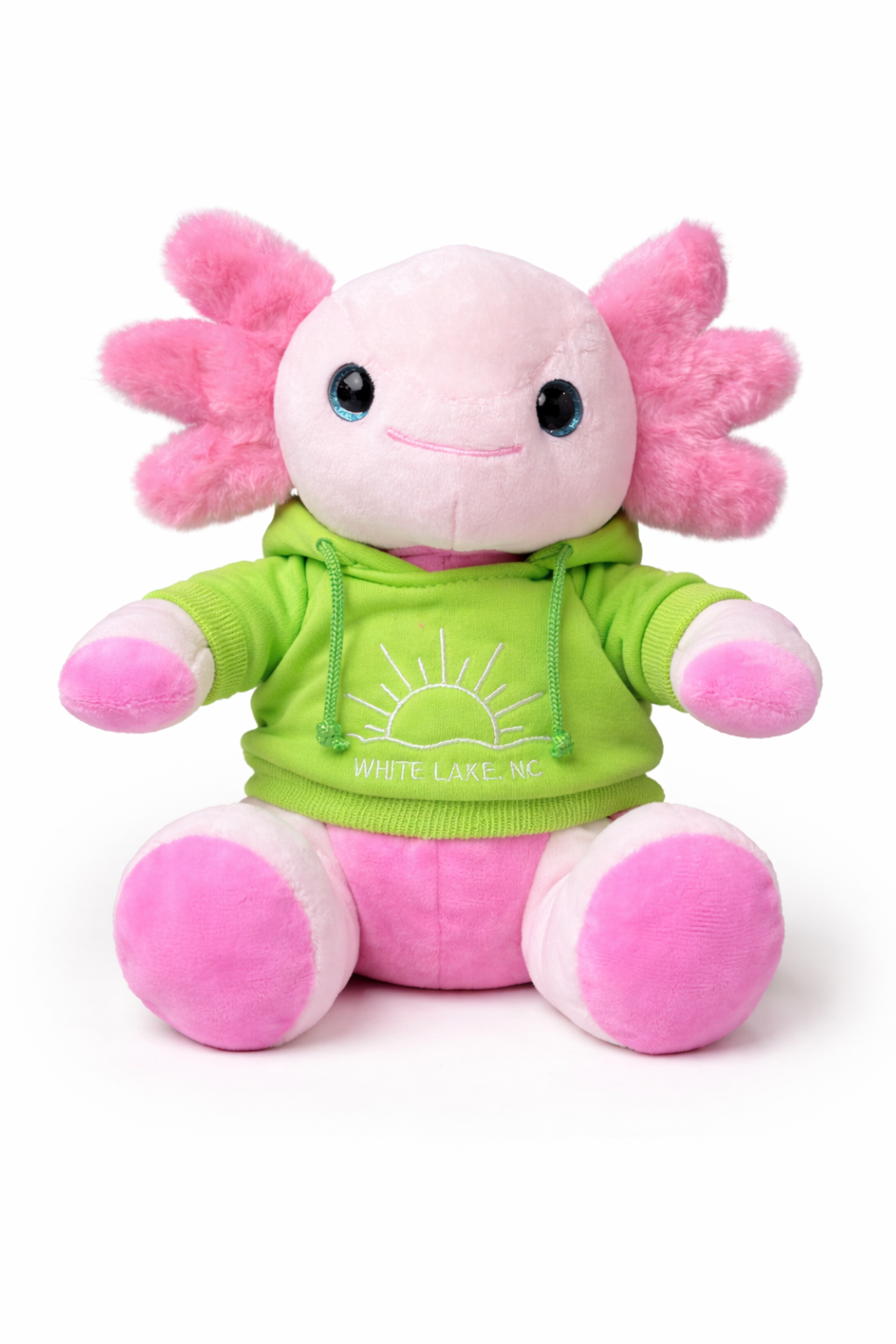 White Lake Plushie - Hoodie Axolotl