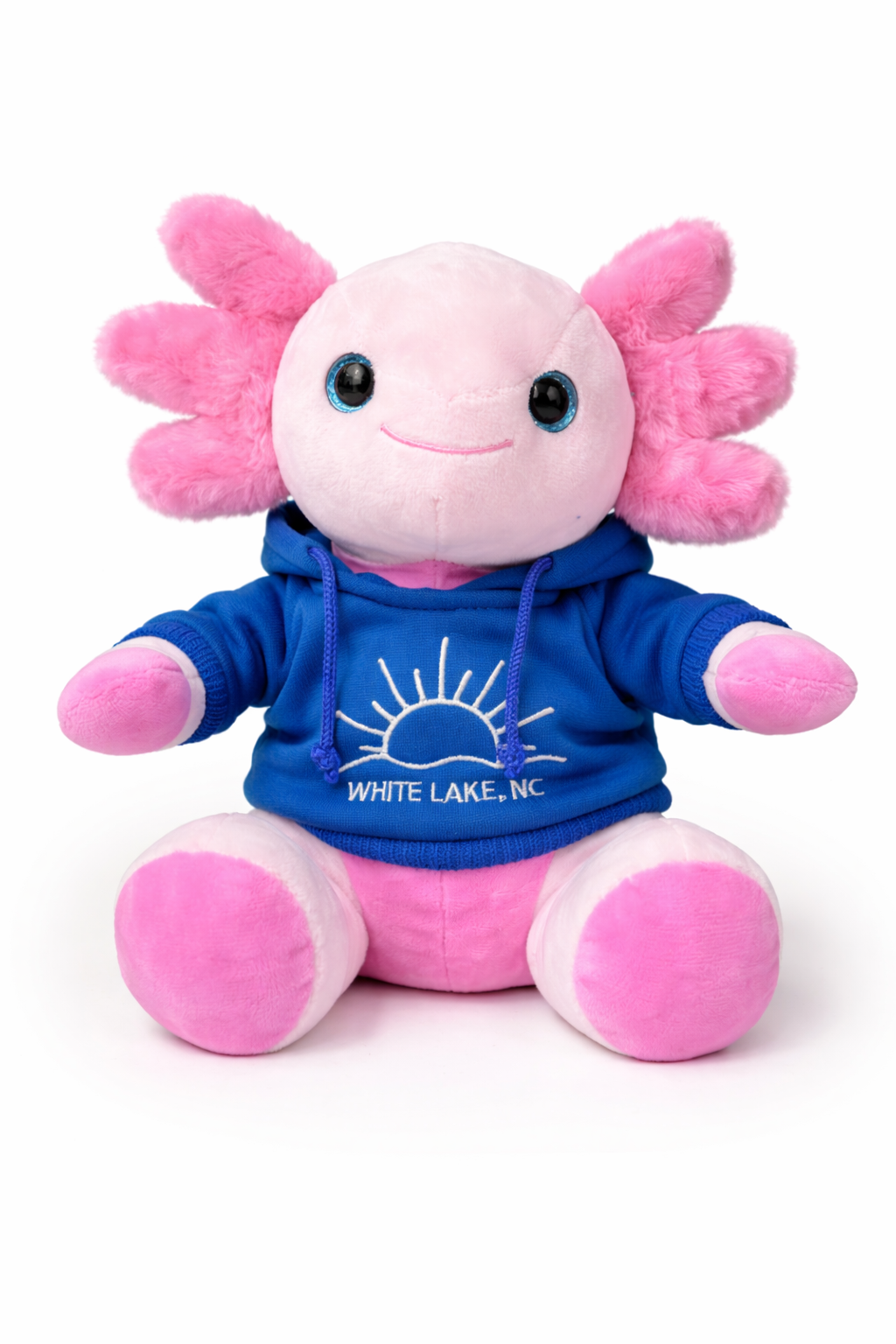White Lake Plushie - Hoodie Axolotl