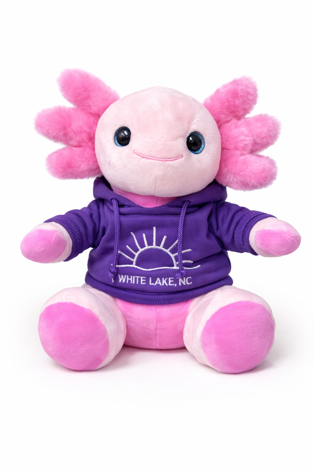White Lake Plushie - Hoodie Axolotl