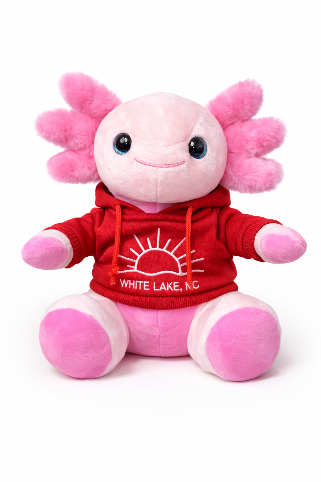 White Lake Plushie - Hoodie Axolotl