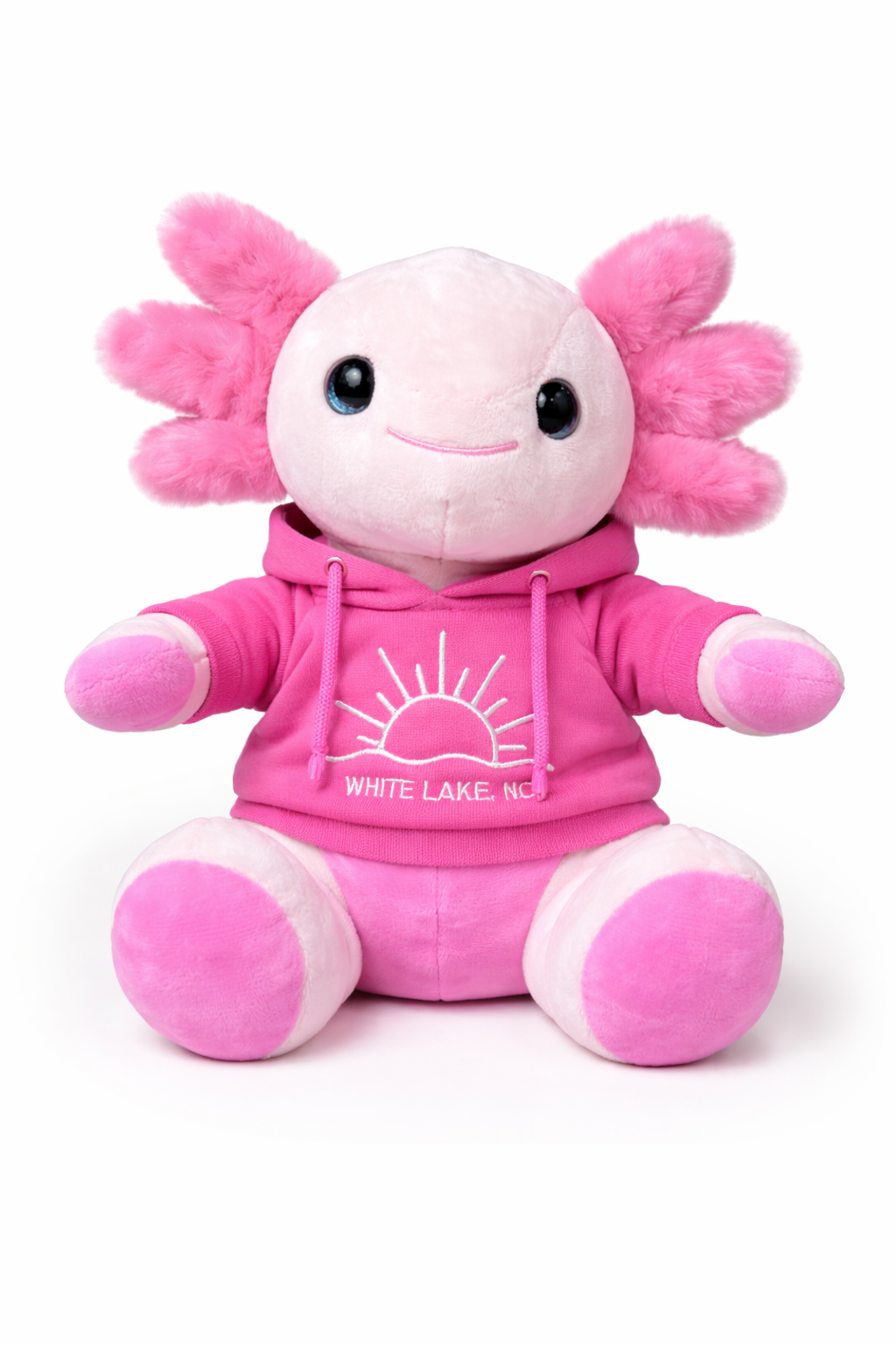 White Lake Plushie - Hoodie Axolotl
