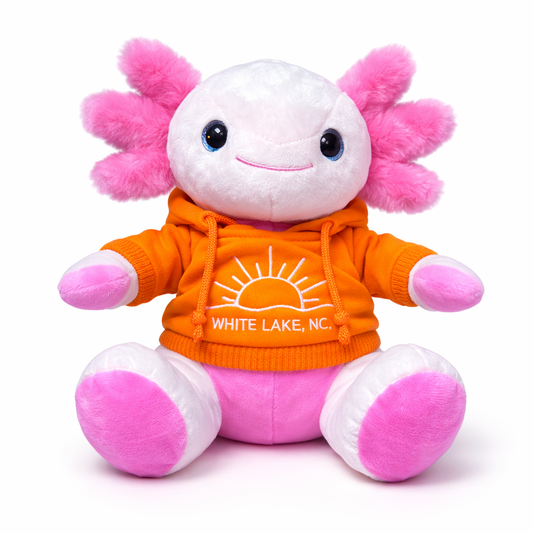White Lake Plushie - Hoodie Axolotl