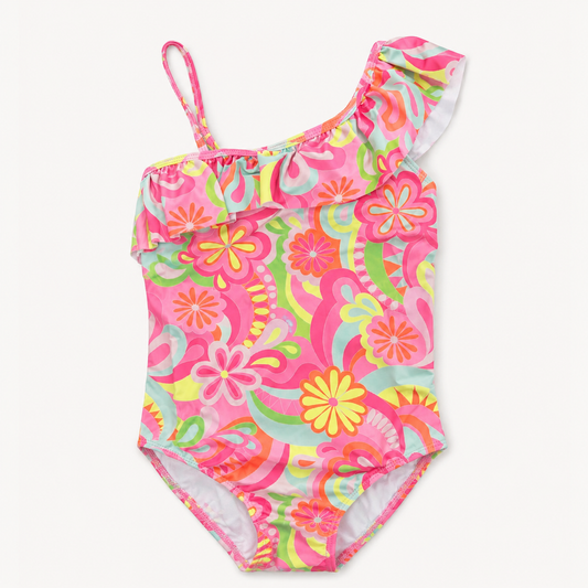 Girls Swimsuit - Abstract Floral