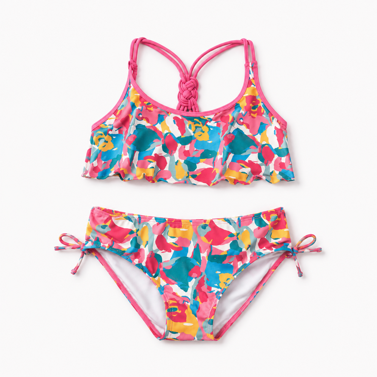 Girls Swimsuit - Abstract Flowers