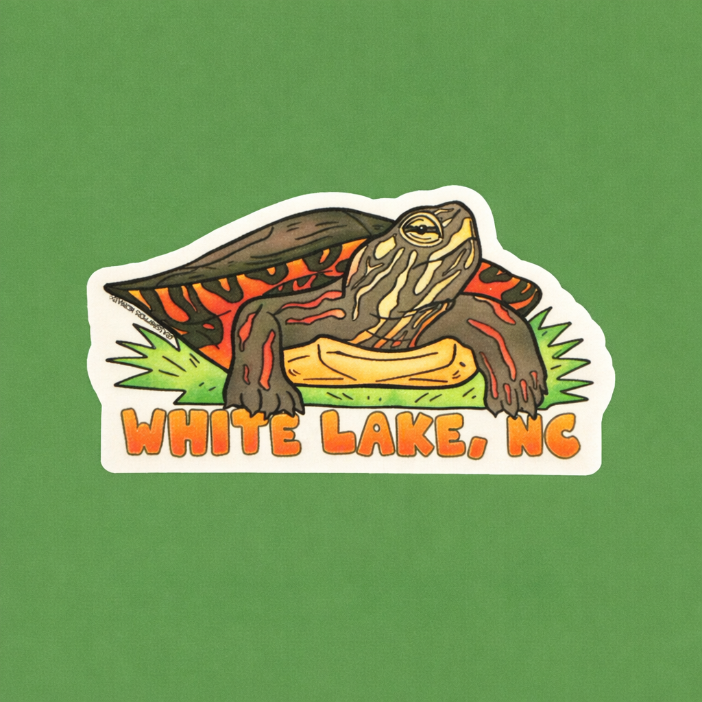 White Lake Sticker - Painted Turtle