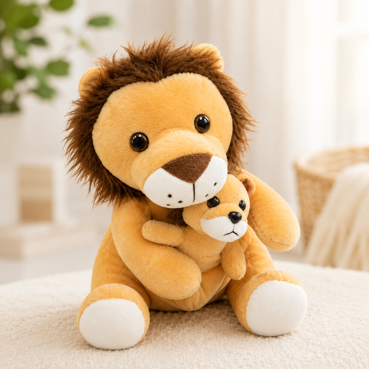 Plush Jungle Pet w/baby