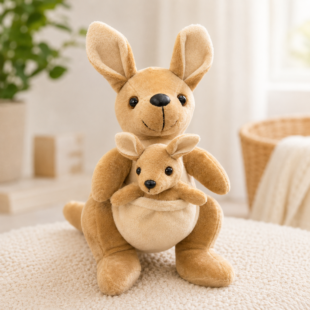 Plush Jungle Pet w/baby