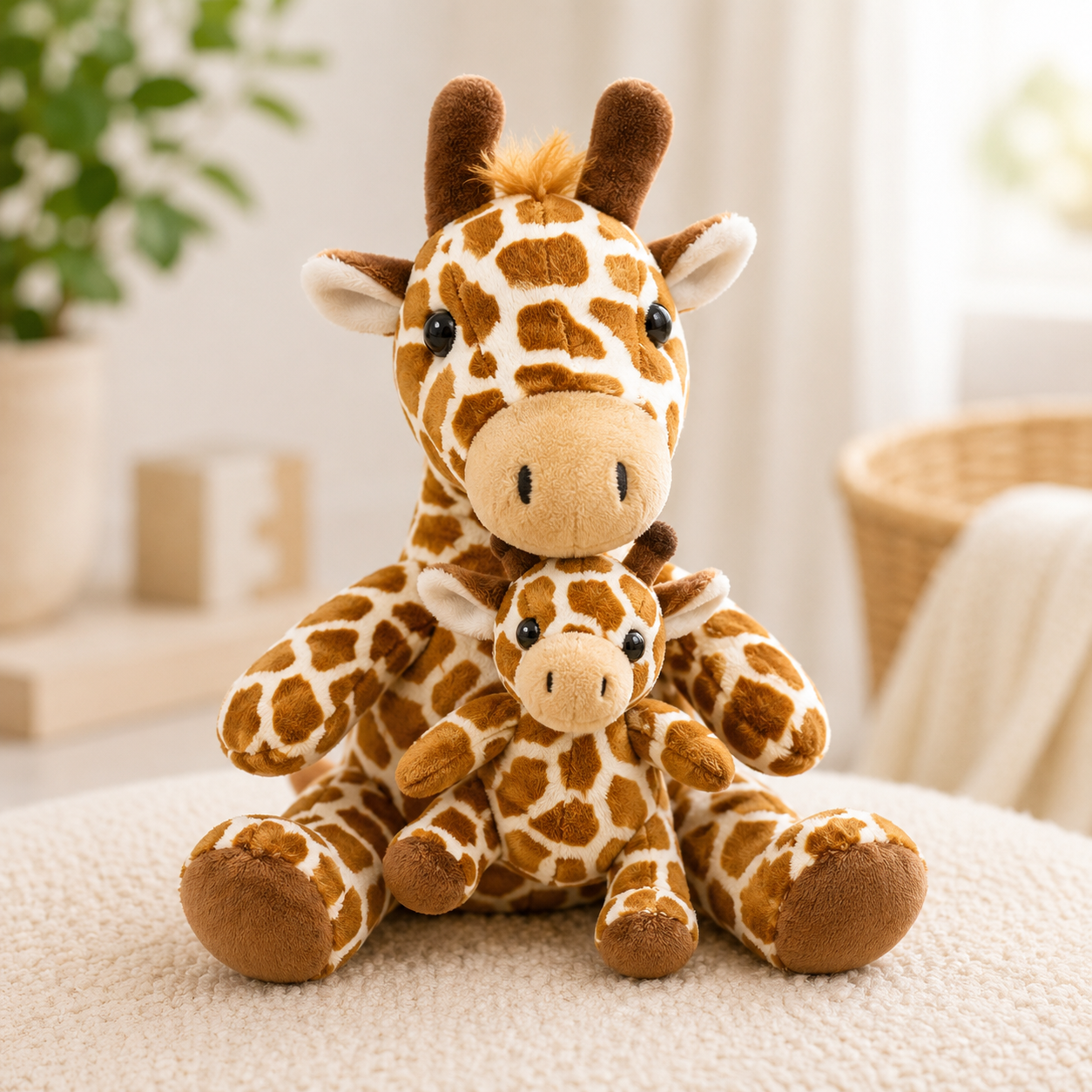 Plush Jungle Pet w/baby