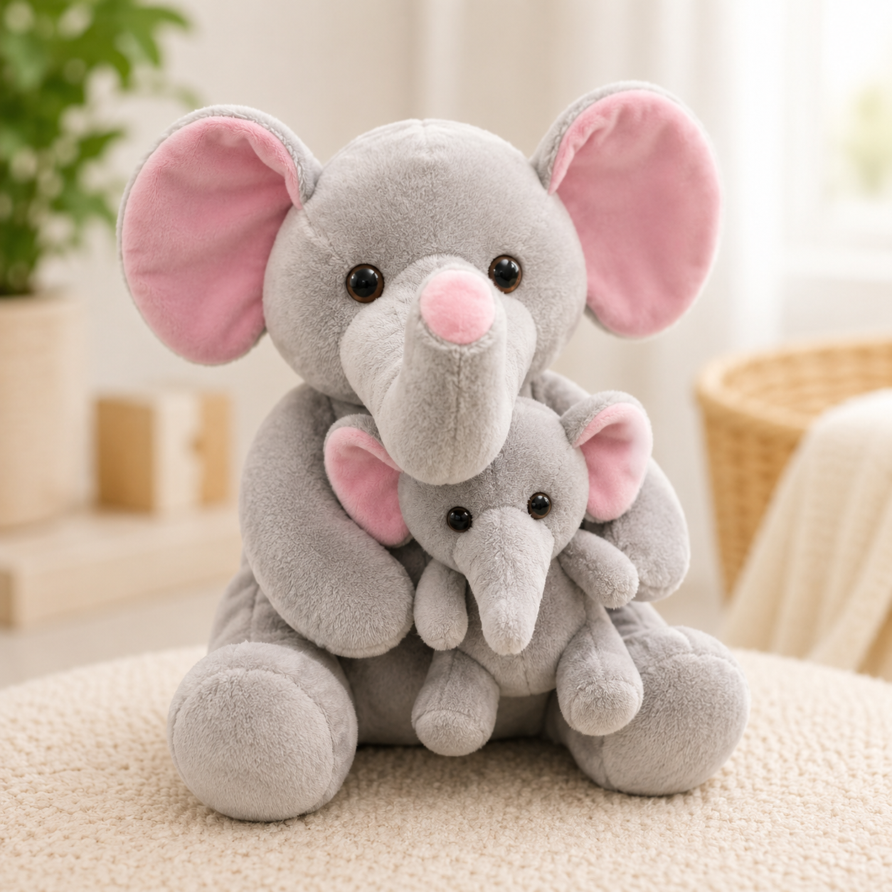 Plush Jungle Pet w/baby