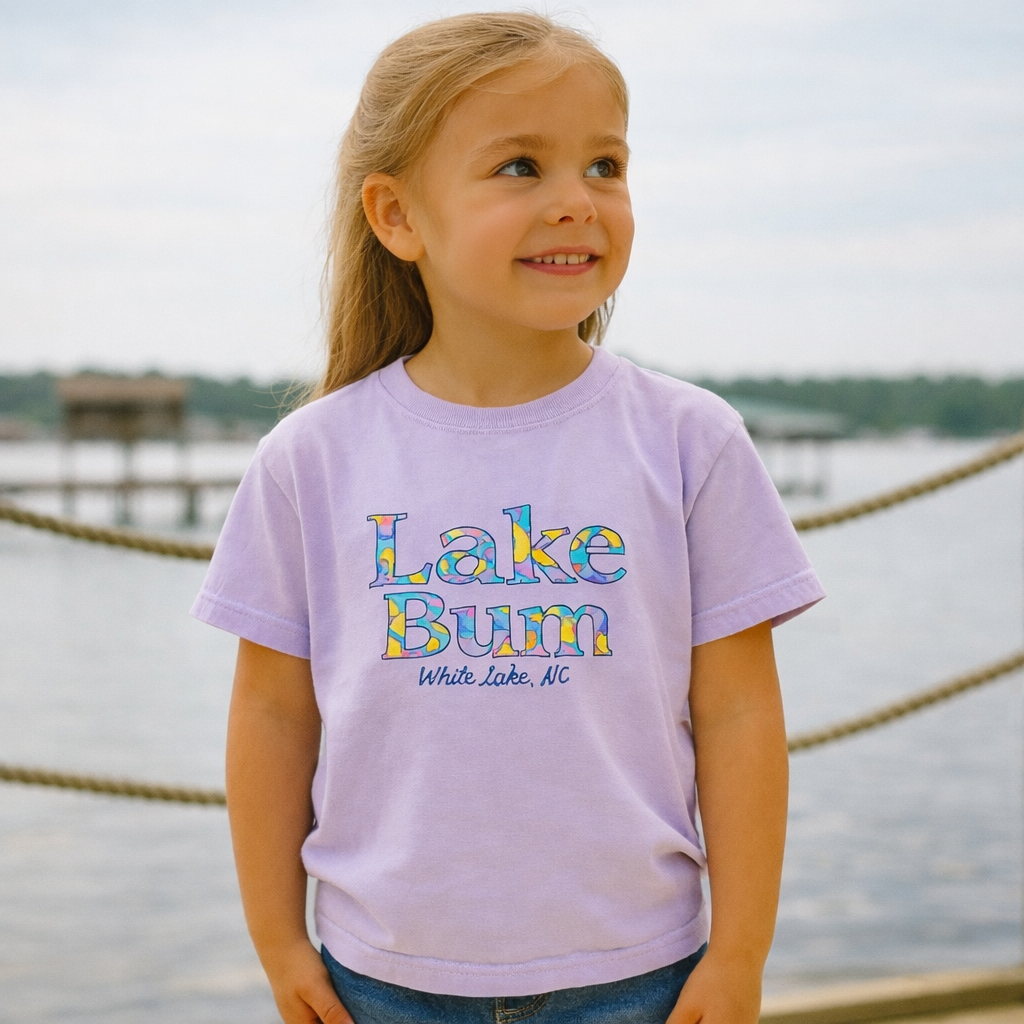 White Lake Tee Youth - Lake Bum Lavender