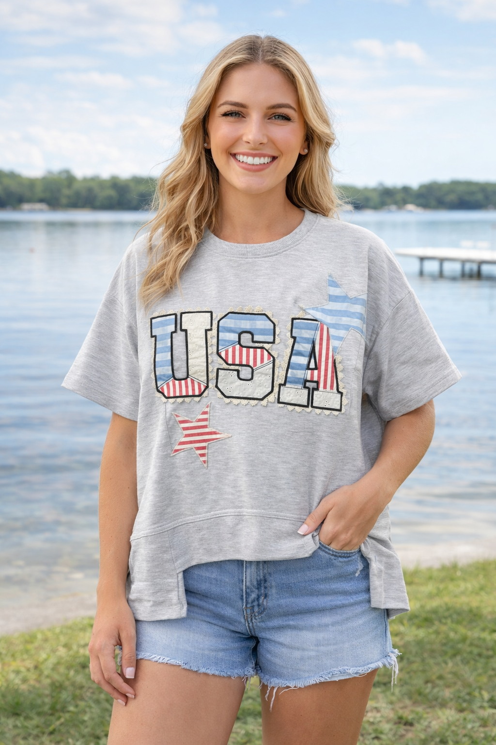 Simply Southern USA Patch Tee