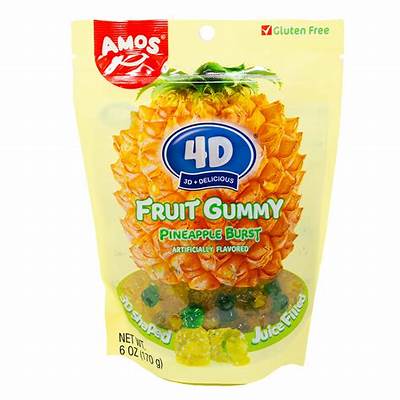 4D Fruit Gummy Pineapple Burst